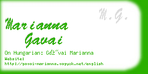 marianna gavai business card